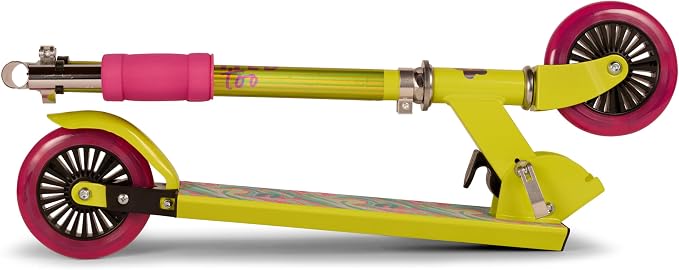 Limited Too Kick Scooter for Girls 5-12 Years, Light-Up Wheels, Glitter Deck, Adjustable Handlebar, Foldable 2-Wheel Kids Scooter, Holds up to 75 lb