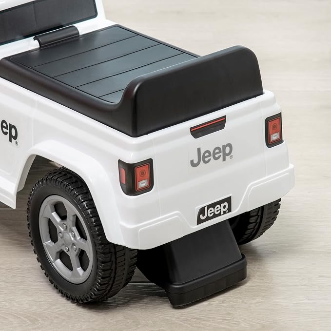 Aosom Kids Ride on Push Car, with Engine Sounds & Under-Seat Storage, Foot-to-Floor Ride on Sliding Car with Horn, Sit and Scoot Ride on Toy, Ages 1.5-3 Years, White