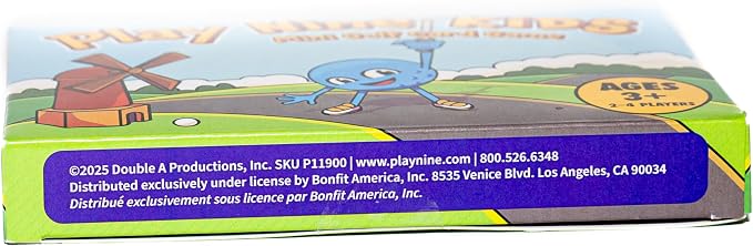 Play Nine Kids: Mini Golf Card Game – Learn and Match Numbers, Fun Math & Strategy Skills for Kids - Family Board Game – Easy to Learn, Educational Number Matching – 2-4 Players, Ages 3+