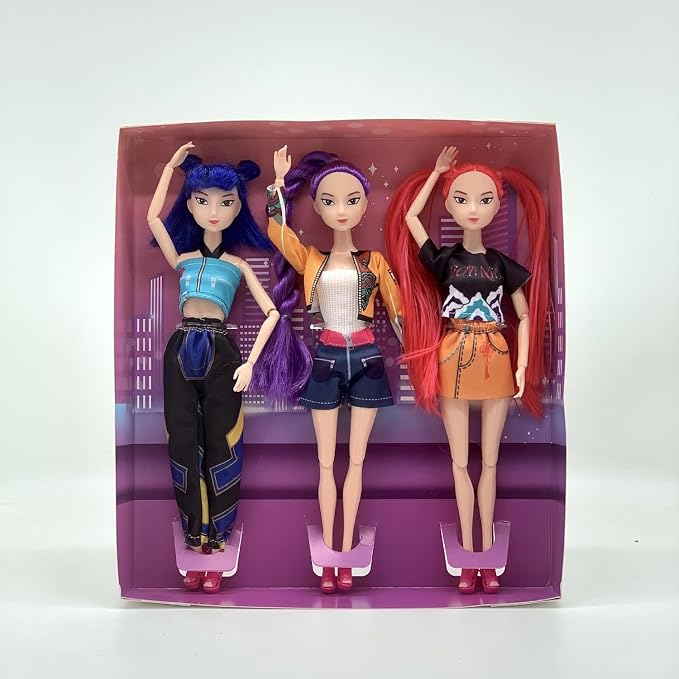 Demon Hunters 11.5'' Fashion Doll for,Articulated Girl Group Doll,Perfect Christmas and Birthdays Toy Gift for Girls Fans