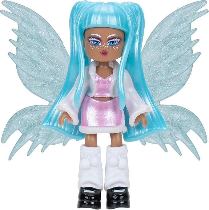 Royale High 3” Ice Fairy Fashion Doll - 1 Figure with 9 Fashion Accessories - Virtual Item Code Included - Series 1 - Ages 5+