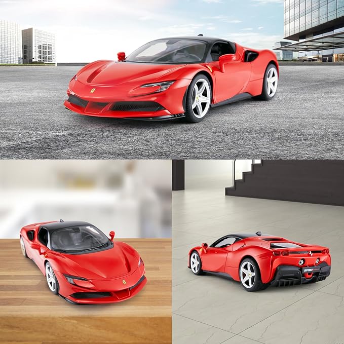 RASTAR 1/14 Ferrari SF90 Stradale Radio Remote Control Car, Ferrari SF90 Model Car Toy Car for Boys Kids, 2.4G