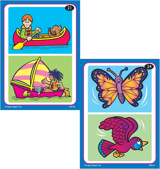 Super Duper Publications | Compare and Contrast Fun Deck | Language Development and Reasoning Skills Flash Cards | Educational Learning Materials for Children