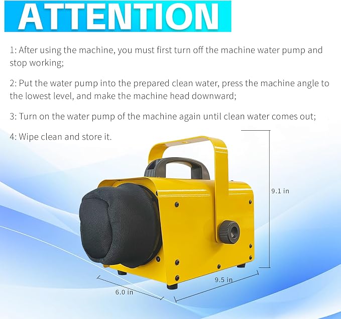 Flowing Foam Machine for Party, Party Foam Machine Without Support, Foam Cannon for Garden, Pool, Indoor, Birthdays, Celebrations, and Backyard Events