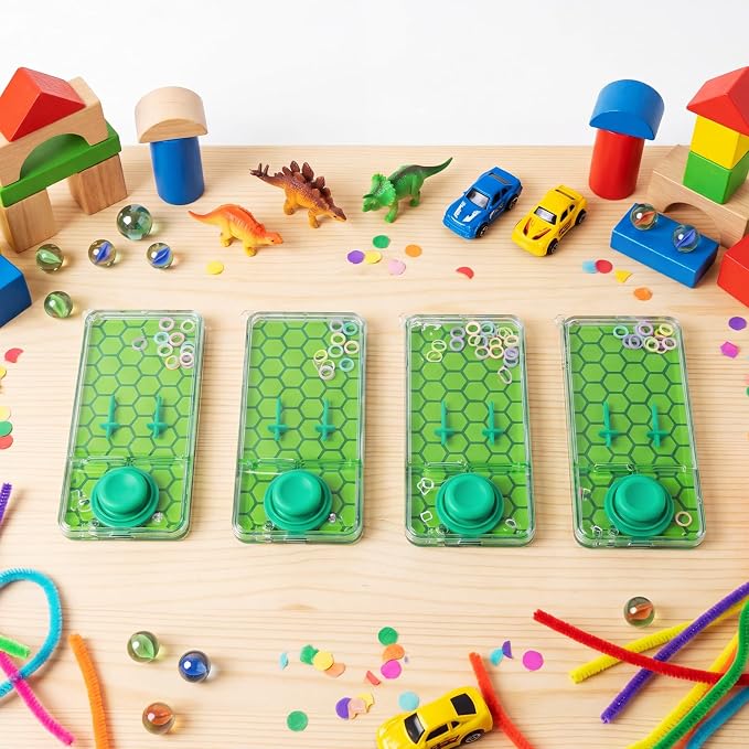 12 Pcs Green Turtle Party Favors for Kids Handheld Water Games Water Ring Toss Toys, Sea Turtle Birthday Goodie Bags Stuffers Return Gifts Classroom Prize Rewards Bulk