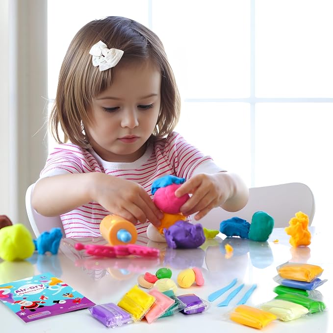 ARTPAR Air Dry Clay for Kids,90 Colors Modeling Magic Clay Set,DIY Molding Clay Starter Kit with Sculpting Tools,Soft and Non-Sticky,Art and Crafts for Boys & Girls 3-12 Years Old.