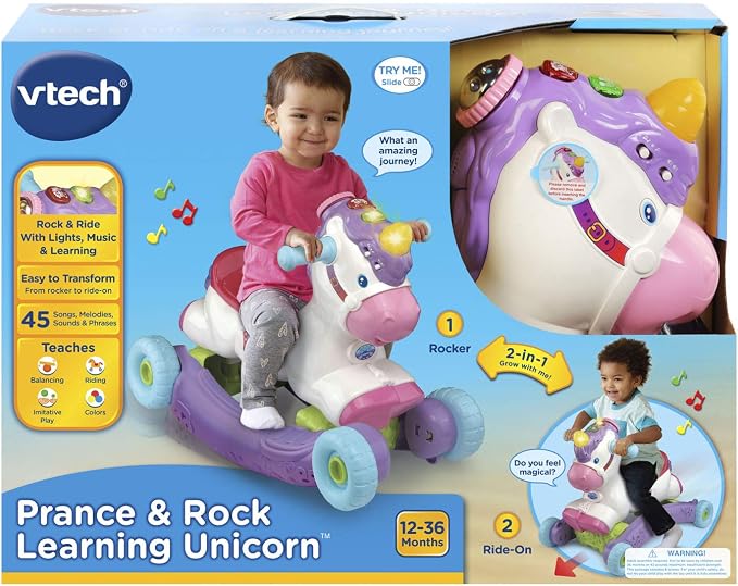 VTech Prance and Rock Learning Unicorn, Multicolor