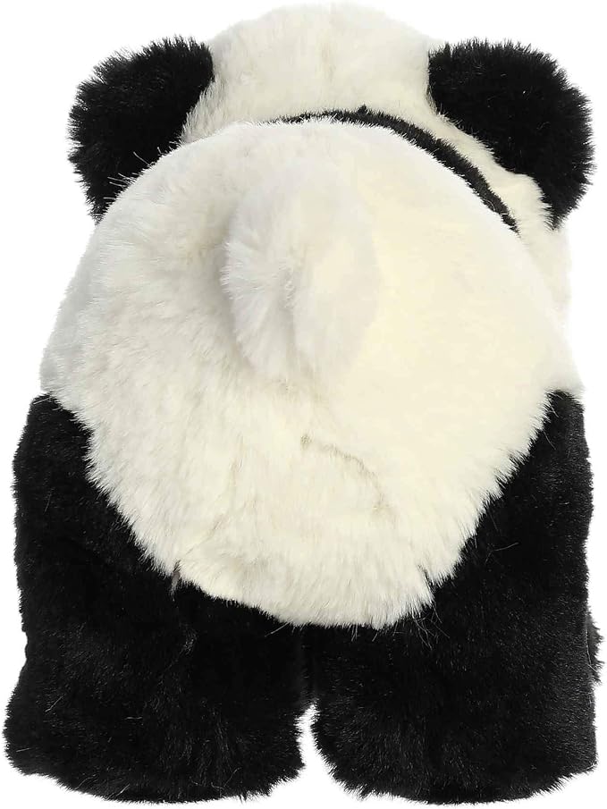 Aurora® Responsibly Made Eco Nation™ Panda Stuffed Animal - Ideal for Playtime Adventures - Perfect for Birthdays or Just Because - Black 9 Inches