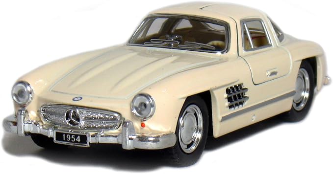 KiNSMART - 1954 Mercedes-Benz 300 SL Coupe Beige 5" 1:36 Scale Die Cast Metal Model Classic Super Car Toy