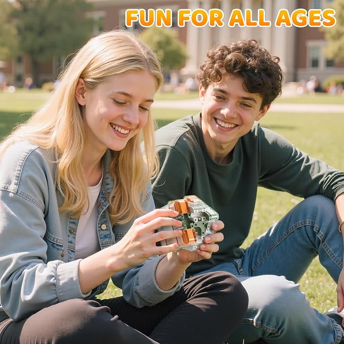 3D Rolling Ball Puzzle Maze Cube - 3x3 Color-Match Game, Solving Brain Teaser, Education Sensory Learn Birthday Gifts for Boys Girls Kids 3-5 5-8+ Year Old Adults