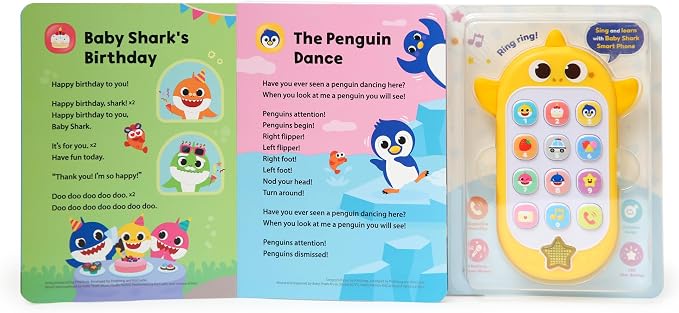 Pinkfong Baby Shark Sing & Learn Smart Phone and Book Set - Interactive Educational Book - Ages 1-3