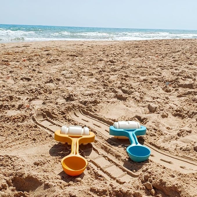 Miniland Beach Essentials, Sand Toys, Outdoor Toys for Toddlers 1-3, Beach Toys for Toddlers 1-3, Outdoor Play for Beach Vacations and Pool Fun | ECO Sand Roller Highway