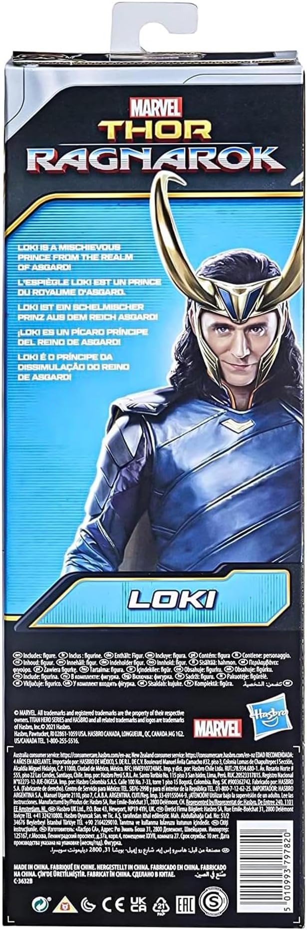 Marvel Avengers Titan Hero Series Collectible 12-Inch Loki Action Figure, Toy for Ages 4 and Up