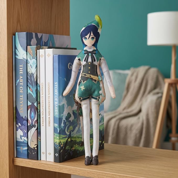 Venti Anime Figure Keychain for Adult Fans, Genshin Impact Collectible Bag Hanging Keyring