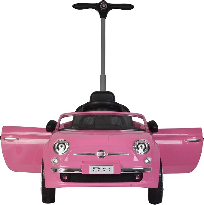 Best Ride On Cars Fiat 500 Push Car, Pink
