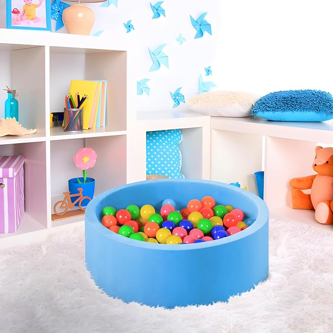 MW SPORTS Ball Pit Balls for Kids and Toddlers, Plastic Crush Proof, Phthalate & BPA Free, in Carton, Assorted Colors (1000 Balls)