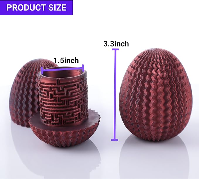 Maze Egg Money Puzzle Gift Box: Available in 4 Unique Internal Designs - Secret Cash Holder & Surprise Gift Container for Easter, Birthday, Wedding - Fun Brain Teaser Toy for Kids & Adults