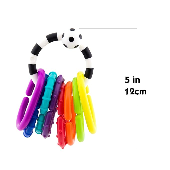 Sassy Ring O Links 9 Piece Set,Links for Stroller or Carrier Seat,0+ Months,(Pack of 6)