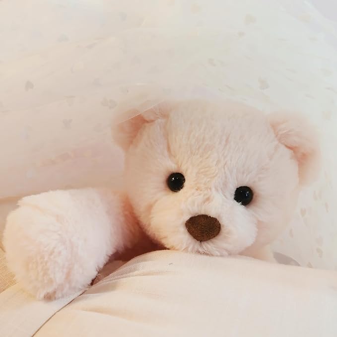 Teddy Bear Stuffed Animal, 9" Small Plush Toy for Girls Kids, Valentines Birthday Gift, Safe Material Washable, Pink