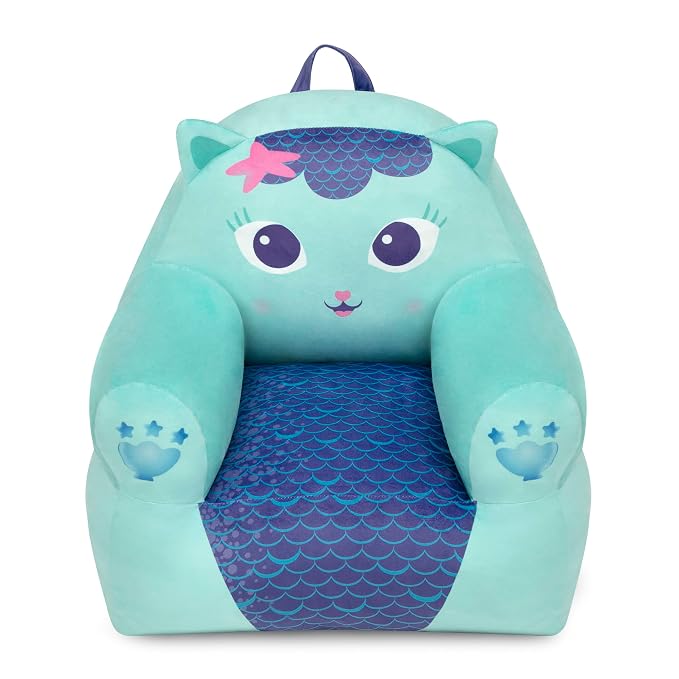Delta Children - Gabby's Dollhouse Cozee Buddy Kids Chair, Blue