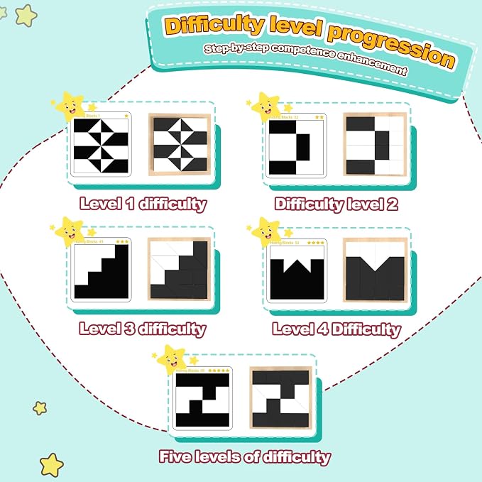 3D Hidden Blocks Puzzle with 16 ABS Pieces