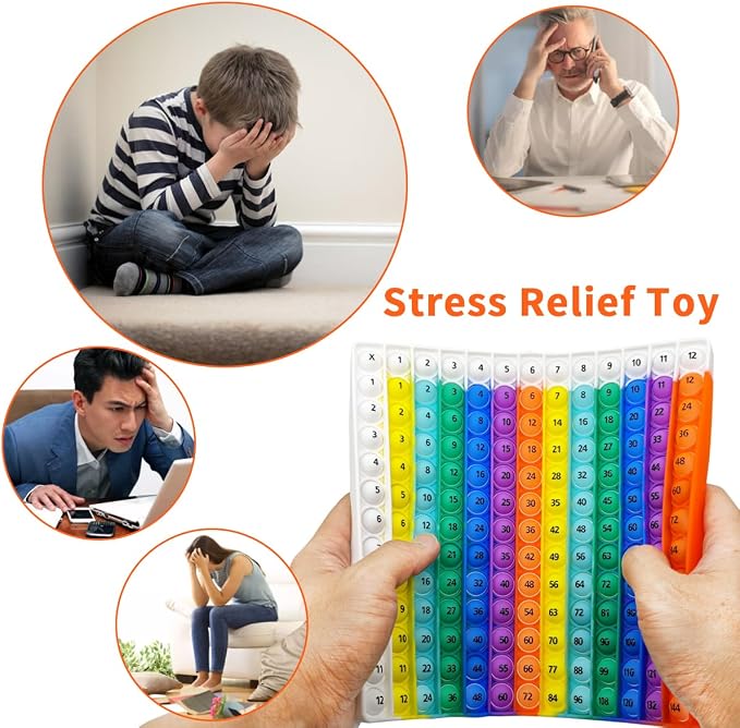 12X12 Multiplication Chart Math Enlightenment Toys,Developed and Designed by Educators to Make Children More Relaxed and Fun in The Learning Process