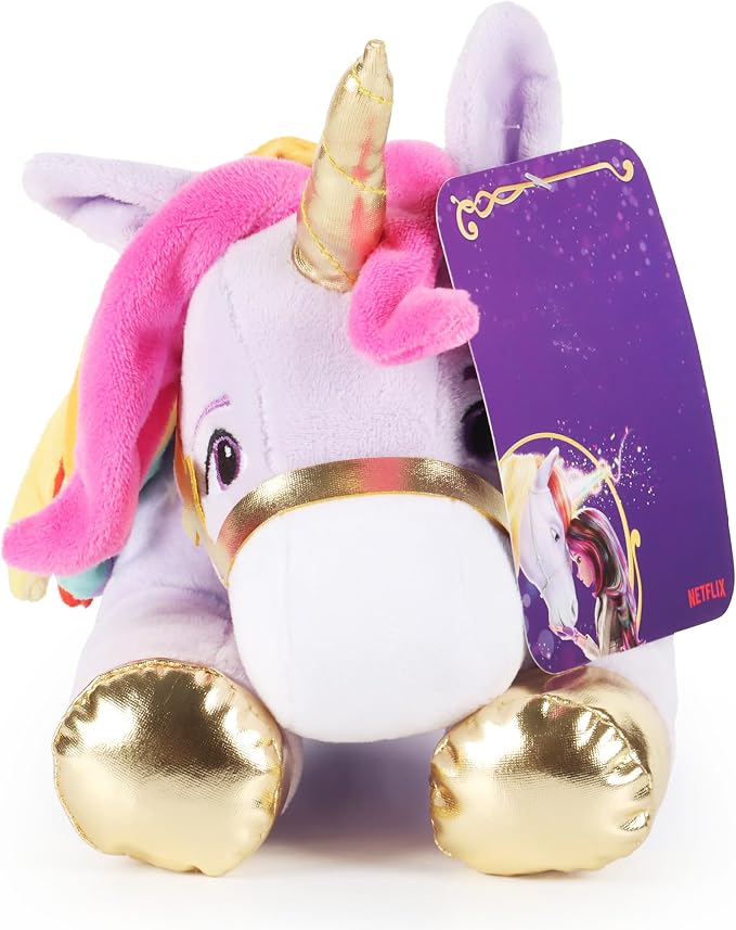 Jay Franco Kids Unicorn Academy Plush Pillow Buddy - Large Ultra-Soft Stuffed Plushie & Cozy Pillow, Official Licensed Product, 13 Inches, Multi - Unicorn Academy Wildstar