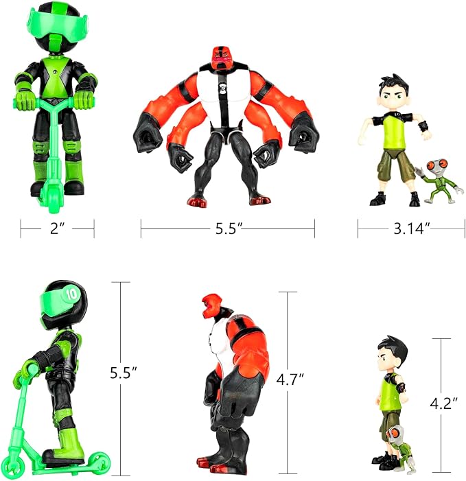 Big Set 20 pcs Omnitrix Action Figures Toys, Exclusive Collection Toys, Anime Character Figurines with Cake Toppers, Alien Hero Themed Party Decor Birthday Party Cake Decoration Supplies