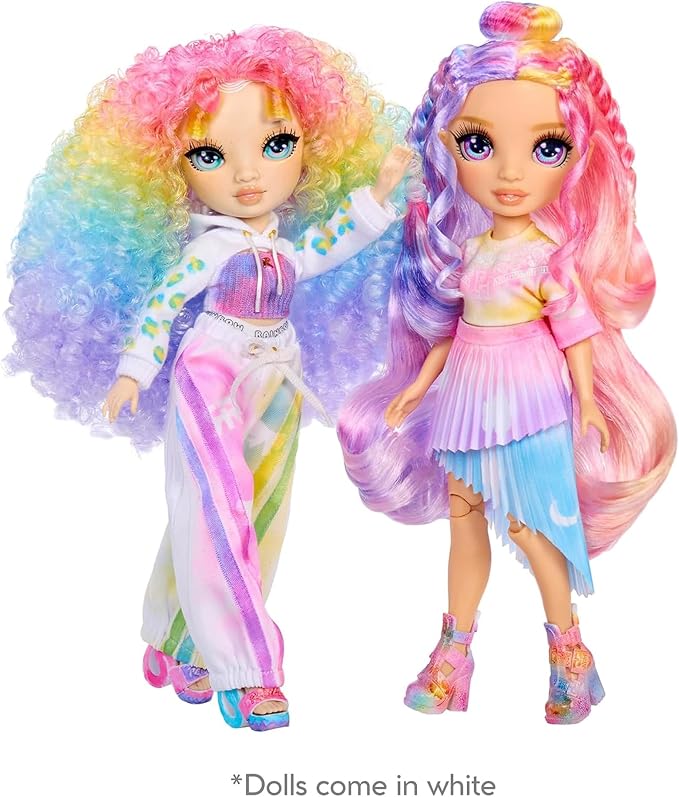 Rainbow High Air Brush & Create DIY Fashion Doll with Airbrush Marker Kit, Washable Rainbow Markers, Long Hair, Green Eyes, Color, Create, Play, Rinse and Repeat. Creative 4-12+