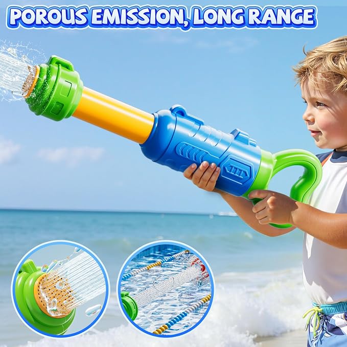 4 Pack Water Guns for Kids Adults, Summer Outdoor Water Toys Swimming Pool Game, Beach Water Game Fighting Play Pool Toys for Boys Girls Kids Ages 4-8, 8-12