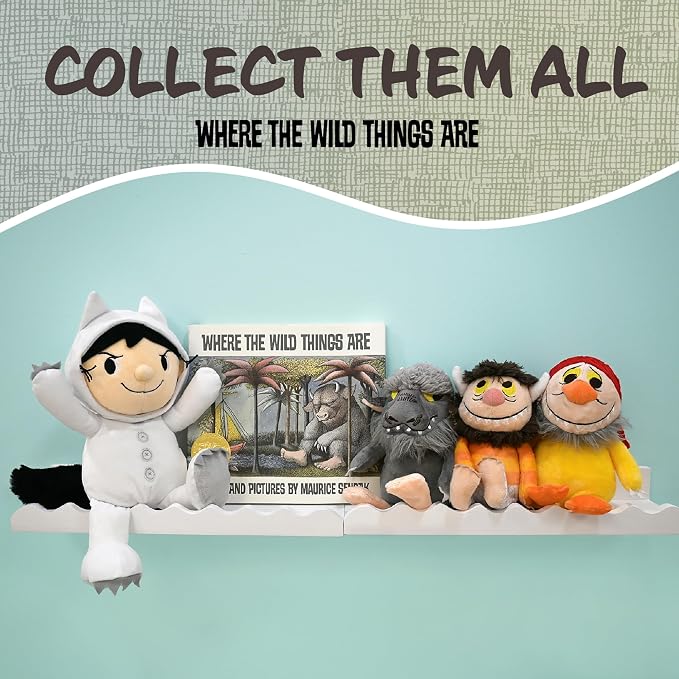 Kids Preferred Where The Wild Things are Wooden Pull Toy - Four Removable Pieces, Cotton Pull String, Ages 12 Months and Up, Max Moishe and Tzippy, Solid Wood, 8 in