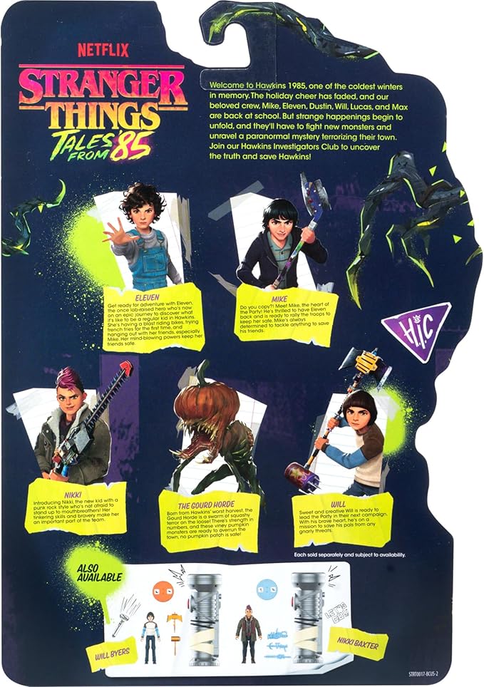 Jazwares Stranger Things: Tales from ‘85 Gourde Horde - 4-Inch Articulated Action Figure with Action Feature