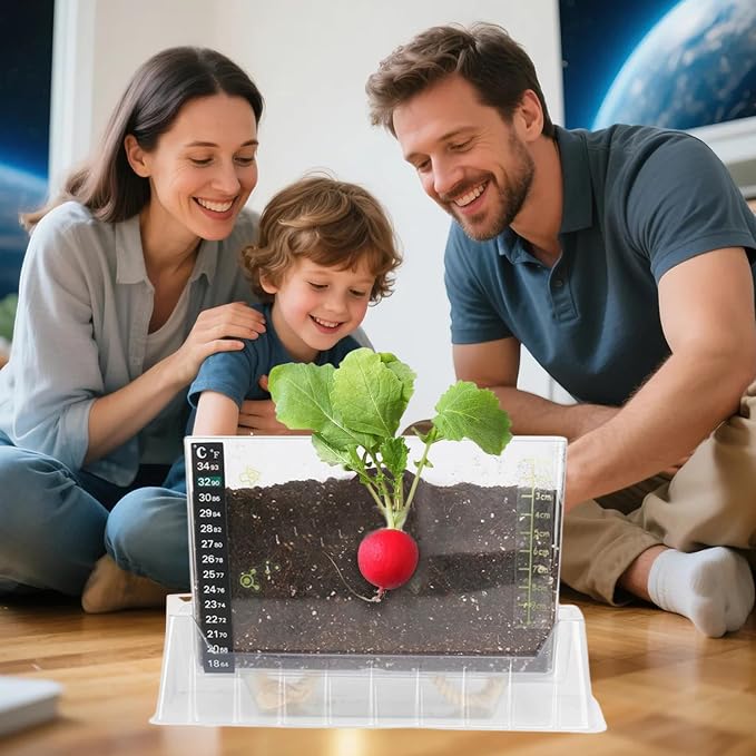WKLOUYHE Root Viewer Kit for Kids - STEM Science Toy & Craft Growing Kits for Ages 6 7 8 9 10 Birthday Easter Gifts for Boys and Girls - Kids Gardening Set