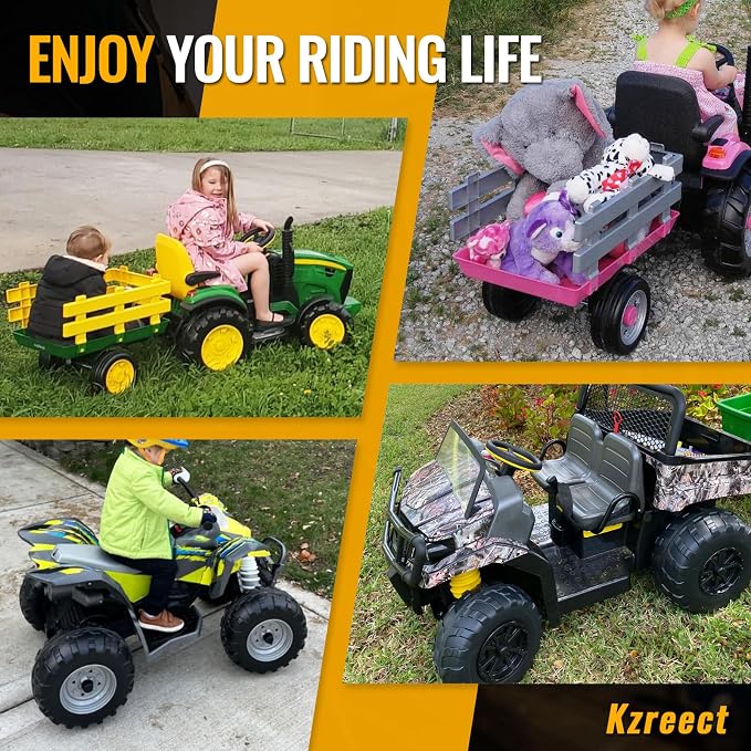 Kzreect Battery Adapter Compatible with Dewalt 20V Battery Conversion Kit with Fuse Holder and Wire Harness Connector Compatible with with Peg-Perego Kids Ride-on Toy