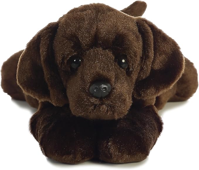 Aurora® Adorable Flopsie™ Max™ Chocolate Lab Stuffed Animal - Used to Create Imaginative Play Adventures - Perfect for Birthdays, Kids and Adults, All Ages - Brown 12.5 Inches