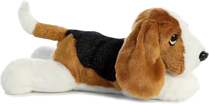 Aurora® Adorable Flopsie™ Basset Hound Stuffed Animal - Used to Create Imaginative Play Adventures - Perfect for Birthdays, Kids and Adults, All Ages - Brown 12 Inches