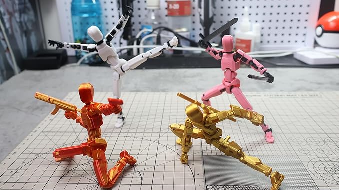 FoxVilla Assembly Completed T13 Action Figure, Titan 13 3D Printed Action Figure, 3D Printed Titan13, Assembled Dummy 13 Lucky 13 Toy Figure