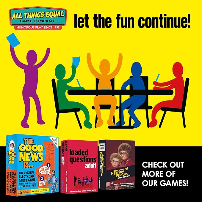 Loaded Questions Party Game, Hilarious "Who Said What?" Game for Family & Friends, Fun Icebreaker for Adults & Family Time