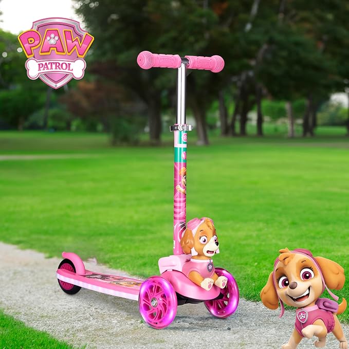 Kick Scooter for Kids, 3 Wheel Self Balancing, Light Up LED Wheels