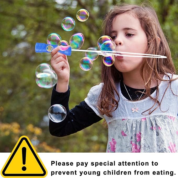 Lulu Home 2 Packs Bubble Concentrated Solution, Each 1 L/ 33.8 OZ Bubble Refill Solution for Kids Bubble Machine, Giant Bubble Wand, Bubble Blower Toys, Birthday Party Favors (White Bottle)