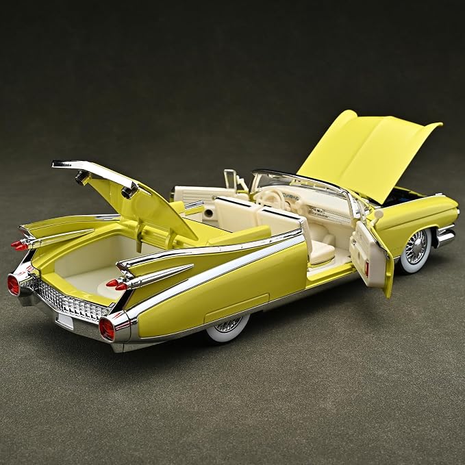 RZAPE Toy Car Models 1/24 Diecast Cars Eldorado Metal Model Car Carros De Coleccion,Model Cars Kits for Adults and Boys,Pull Back Car with Lights and Sounds,Toy Cars for Boys Age 4-7(Yellow)