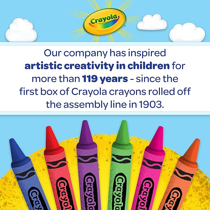 Crayola Large Egg Crayons (12ct), Classroom Must Haves, Teacher School Supplies for Toddlers, Kindergarten & Elementary, Ages 1+