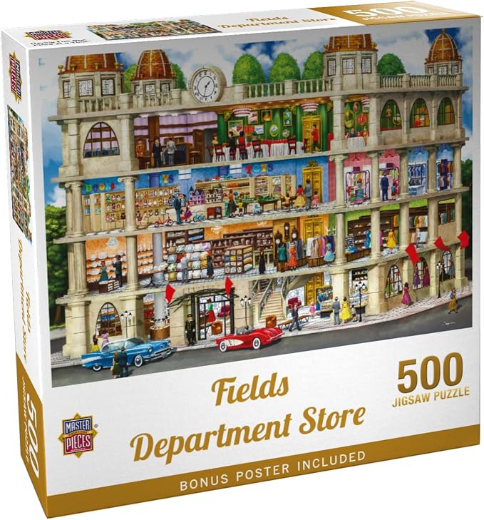 Masterpieces 500 Piece Jigsaw Puzzle for Adults and Families - Fields Department Store - 19.25"x26.63"