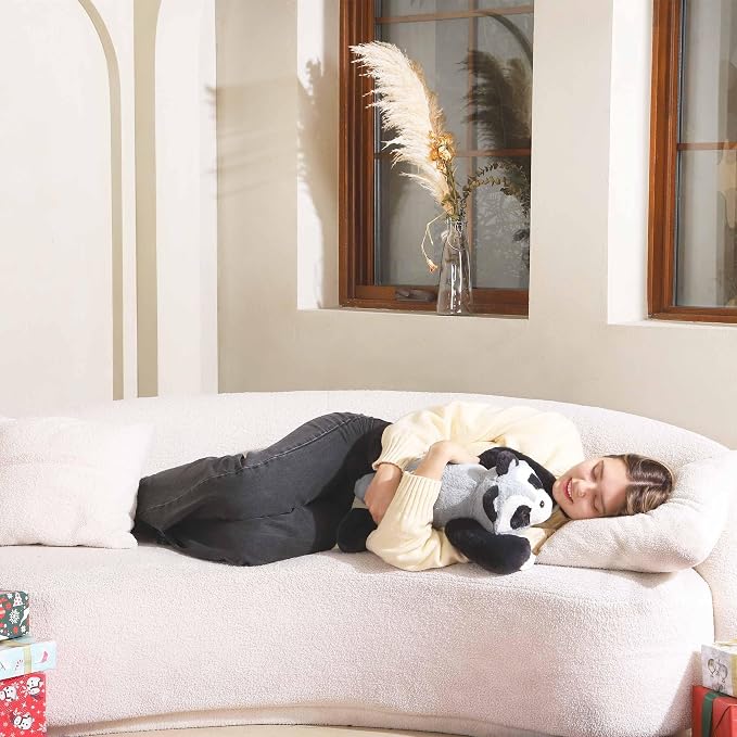 Niuniu Daddy 20" 3.3lb Raccoon Weighted Stuffed Animal forKids and Adults, Soft Sensory Plush Body Pillow for Calming Support, Large Animal Toy for Everyday Comfort