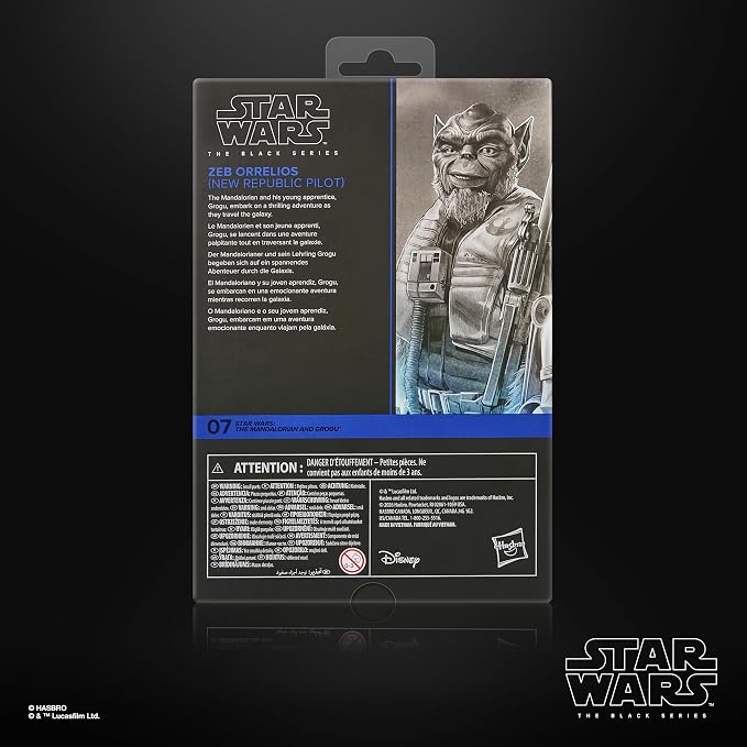 STAR WARS The Black Series Garazeb “Zeb” Orrelios, The Mandalorian & Grogu Premium Collectible 6 Inch Action Figure