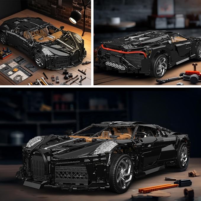 Mould King 13163 MOC Sports Car Building Kits, Remote/APP Control 4688 Pieces Super Car Model Block Sets, Collectible Set for Adults, Christmas and Birthday Gifts
