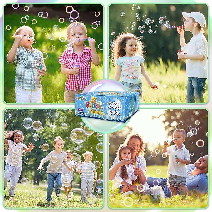 480 Pcs Mini Bubble Wands in 10 Colors, Bulk Party Favors for Kids, Themed Birthday, Christmas, New Year, Valentine, Carnival, School Classroom Prizes for Boys & Girls, Ideal Goodies Bags Stuffers