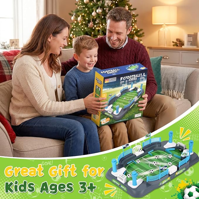 Mini Foosball Table Game for Boys Soccer Game Set Gifts Kids Toy Football Games Board for Indoor Sports Game Room Pinball Interactive Birthday Gift Toys for 3 4 5 6 7 8-12 Year Old Family Gatherings