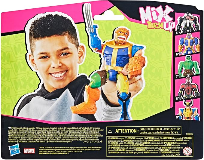 MixMashers Marvel’s The Thing Custom Avengers Mix-and-Match Deluxe Action Figure & Accessories, 5-Inch-Scale (12 CM) Super Hero Toys for Kids, Ages 4+