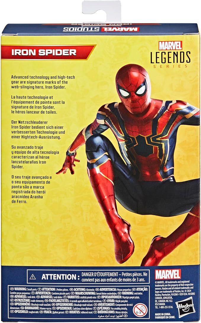 Marvel Legends Series Iron Spider, Avengers: Endgame Collectible 6 Inch Spider-Man Action Figure
